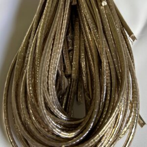 Cordão redobrado metalizado dourado envelhecido - Preço por Metro