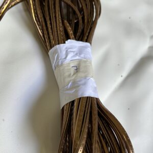Cordão redobrado metalizado marrom - Preço do Lote (7 Metros)