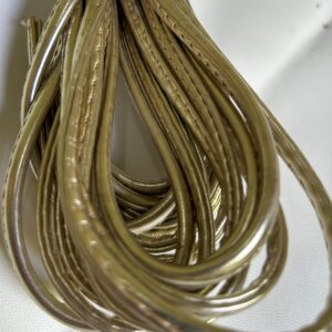 Cordão redobrado metalizado dourado - Preço do Lote (5 Metros)