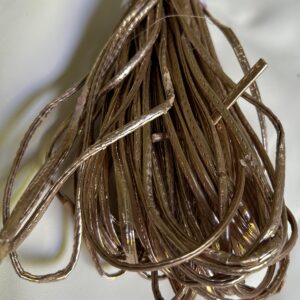 Cordão redobrado metalizado Marrom - Preço do Lote (3 Metros)