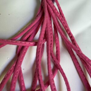 Cordão redobrado sintético rosa - Preço do Lote (5 Metro)