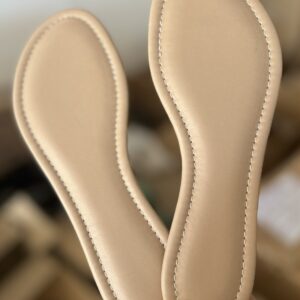 Palmilha Confort, fachetada e costurada cor NUDE - Preço por par