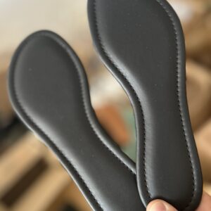 Palmilha Confort, fachetada e costurada cor PRETO - Preço por par