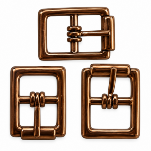 Fivela em metal, cor bronze, 12mm - Ref. 61264/12 - Preço por peça