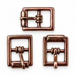 Fivela em metal, cor bronze, 10mm - ref. 61265/10