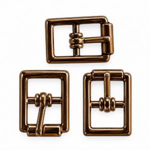 Fivela em metal, cor bronze - 08mm - ref. 61266/08