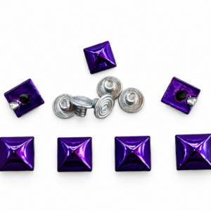 Pirâmide roxo metalizado, 6 mm, Ref 229/12 - Preço por peça